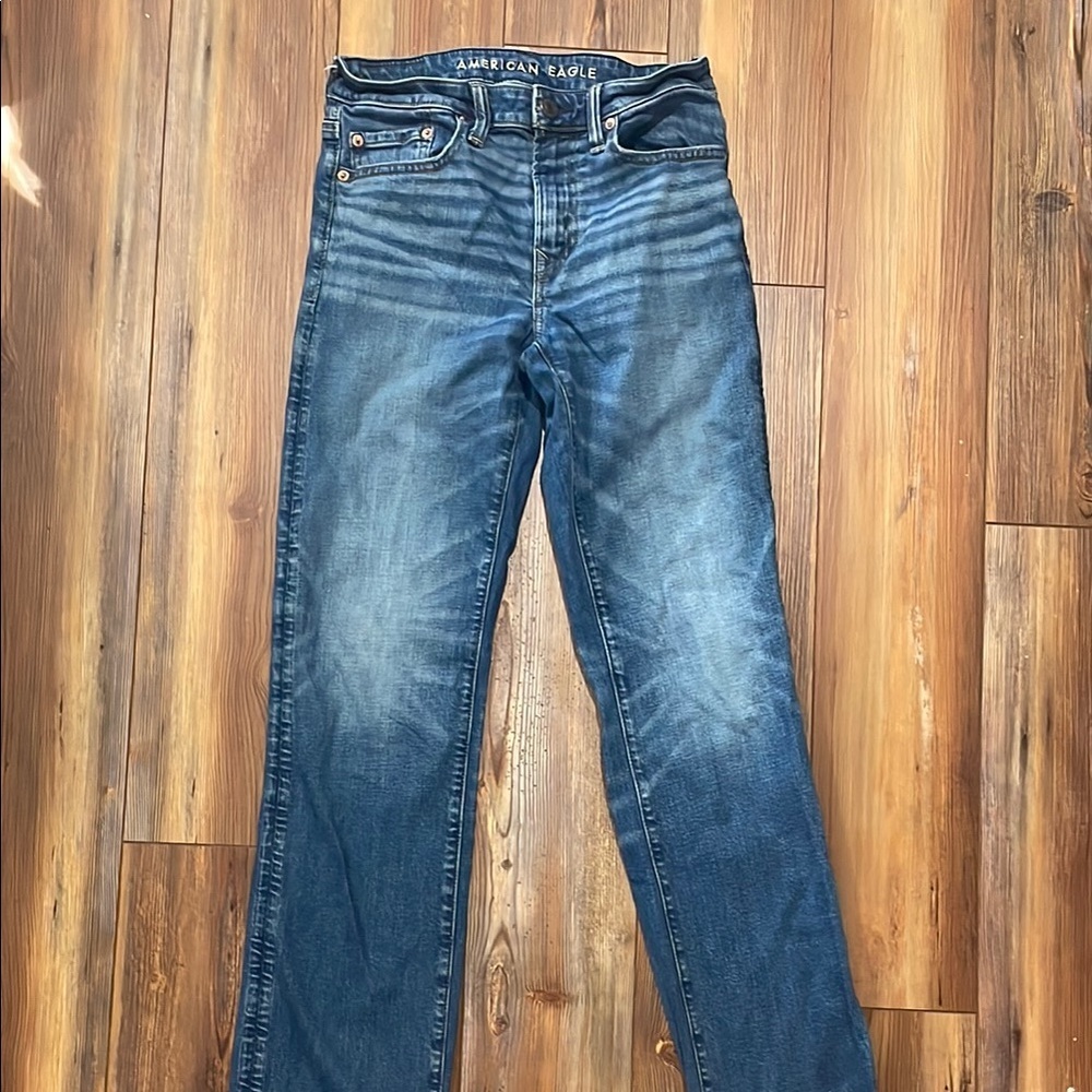 Men’s American Eagle Outfitters Original Bootcut Blue Jeans Size 28/32  Airflex+